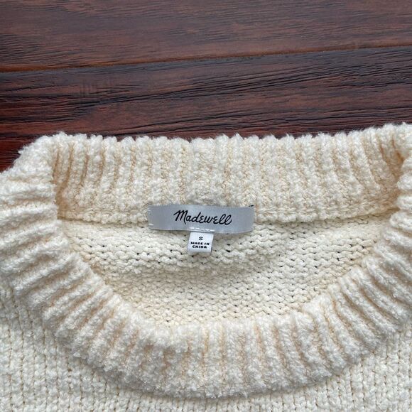 Madewell Dotted bobble Pullover Beige Sweater Cream Size S - Picture 2 of 6
